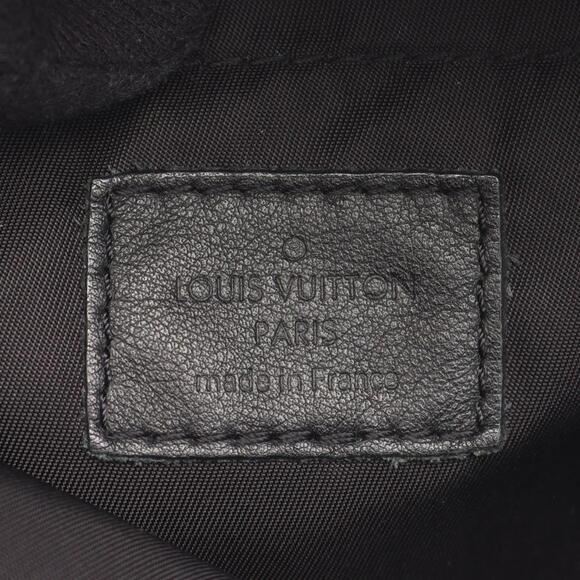 LOUIS VUITTON Black Monogram Leather Backpack - Picture 5 of 11